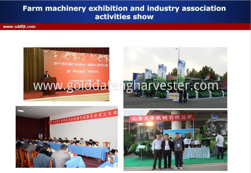 Farm machinery crawler type rice harvester price philippines -exhibition